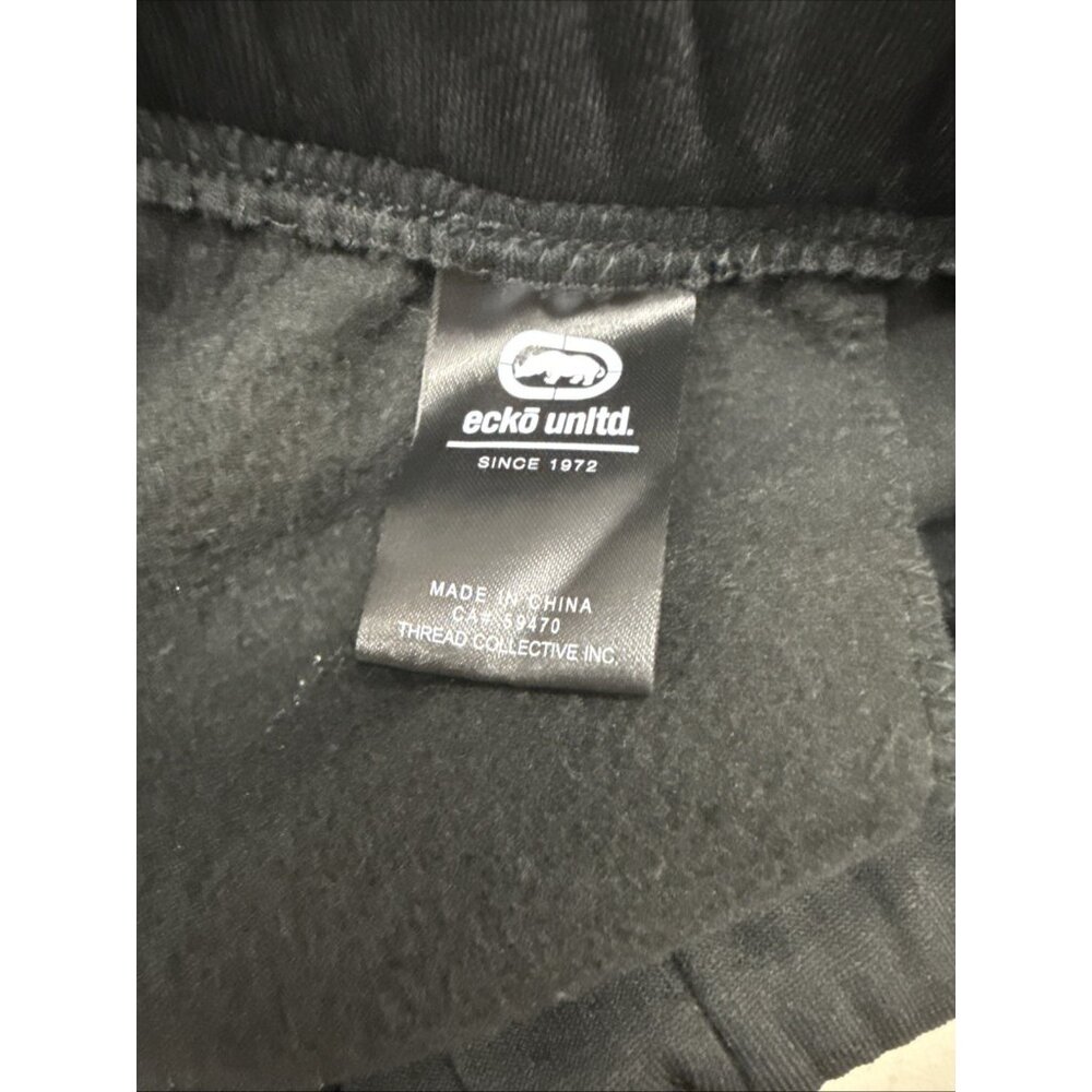 Ecko Unltd Mens Medium‎ Black Fleece Jogger Elastic Waist Logo EO49G286 NWT - Picture 14 of 15